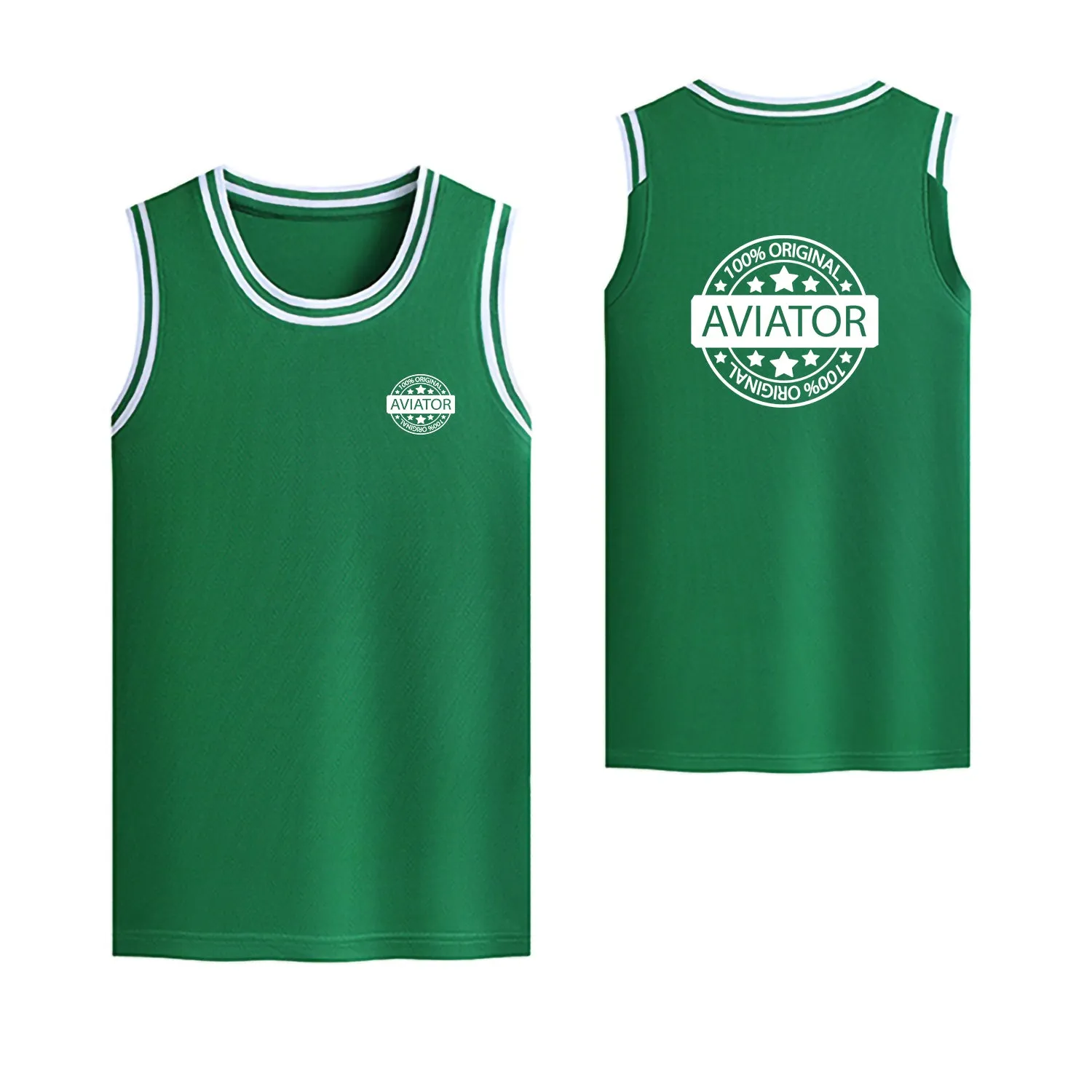 0 Original Aviator Designed Basketball Style Sports Tank Tops