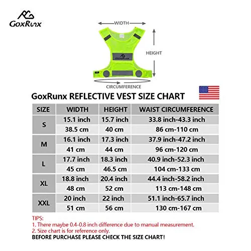 2 Pack Reflective Vest Running Gear, Ultralight & Comfy Cycling Reflective Vests with Large Pocket & Adjustable Waist for Women Men, Night Runner Safety Vest   Hi Vis Armbands & Bag(Medium)