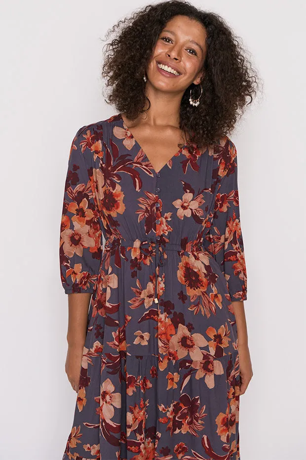 Adeline Wall Flower Maxi Dress