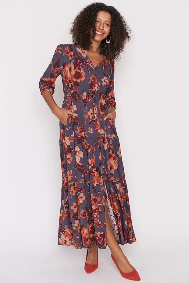 Adeline Wall Flower Maxi Dress