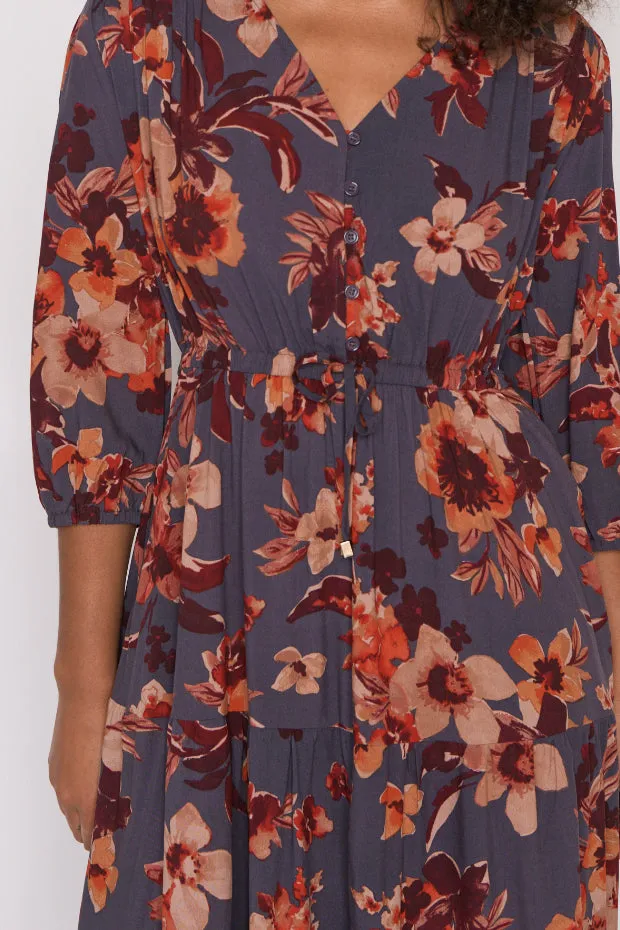 Adeline Wall Flower Maxi Dress