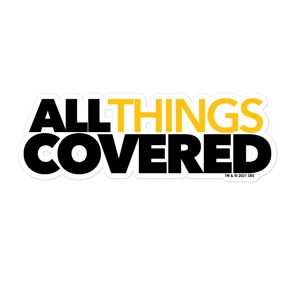 All Things Covered Podcast Logo Die Cut Sticker