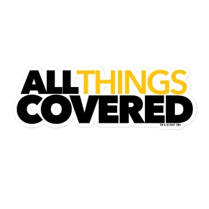 All Things Covered Podcast Logo Die Cut Sticker