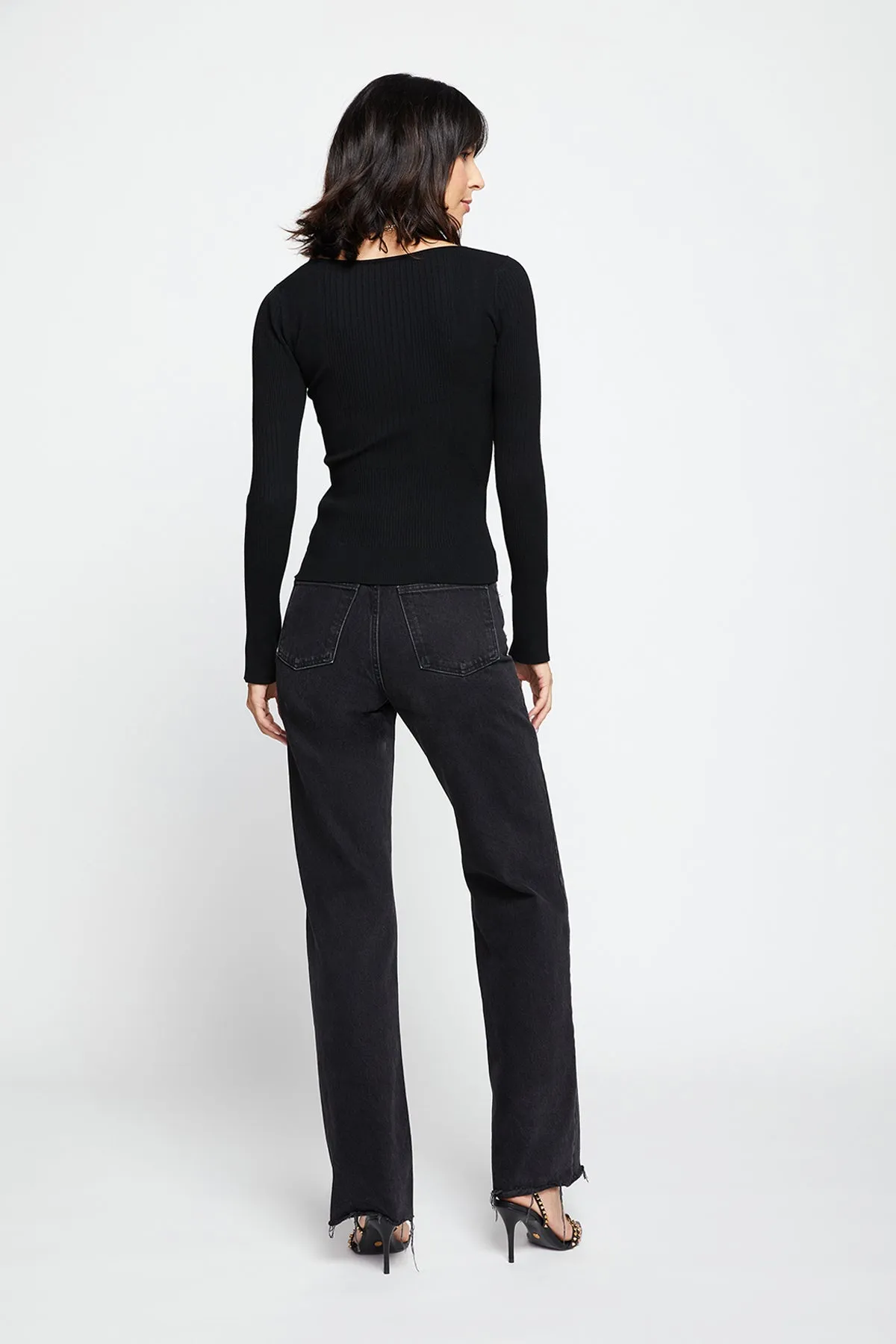 Bailey 44 Gro Sweater Top In Black