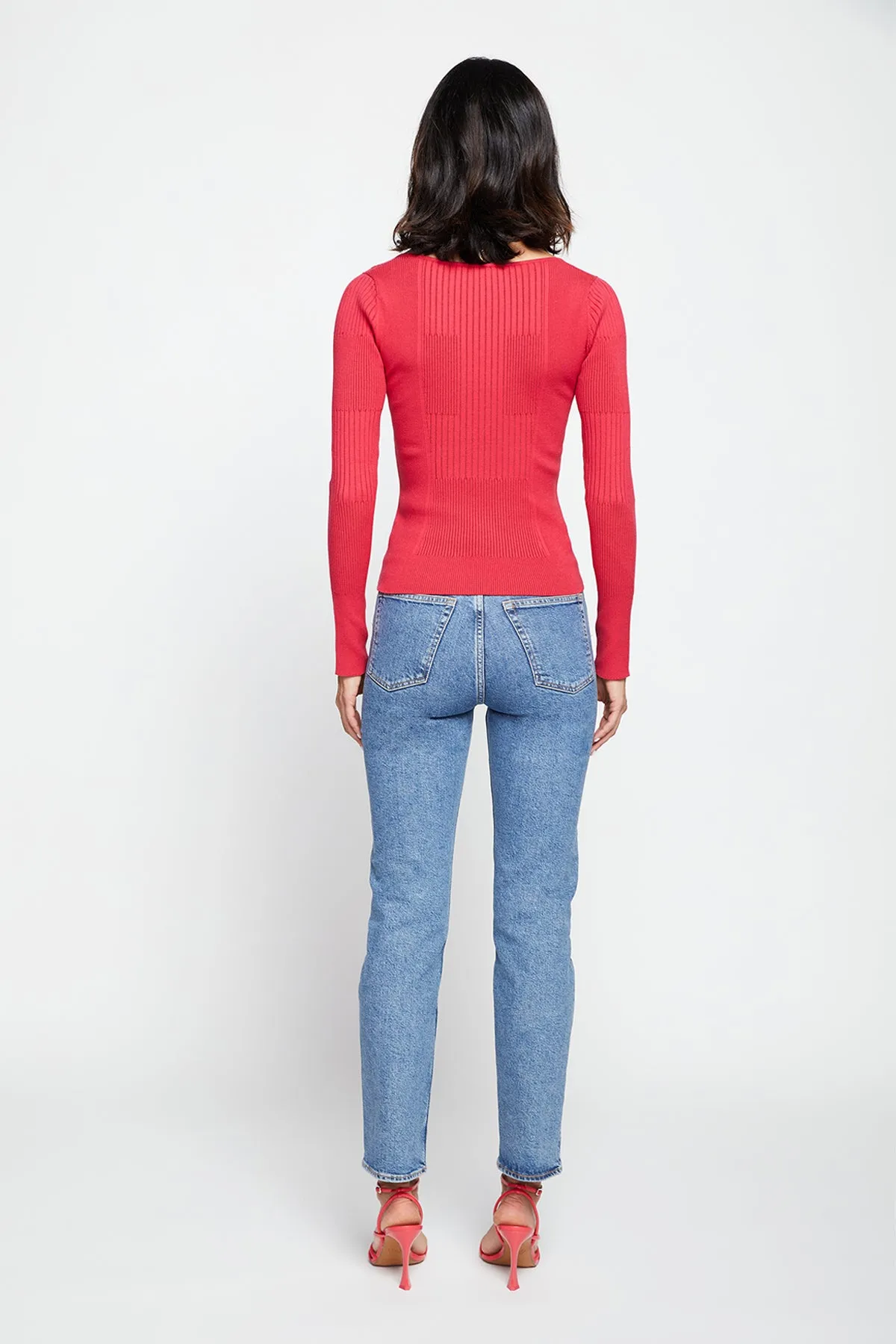 Bailey 44 Gro Sweater Top In Campari