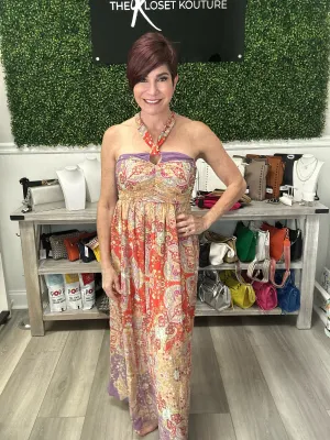 Boho Halter Maxi Dress