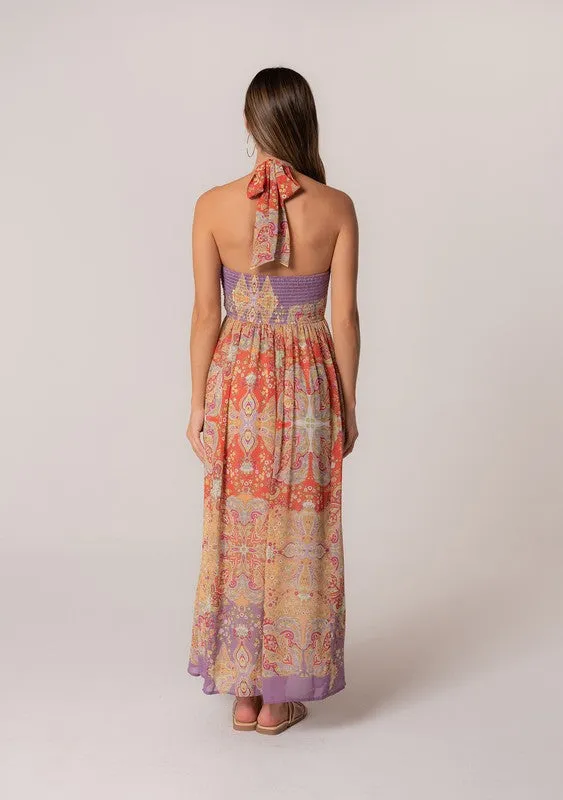 Boho Halter Maxi Dress