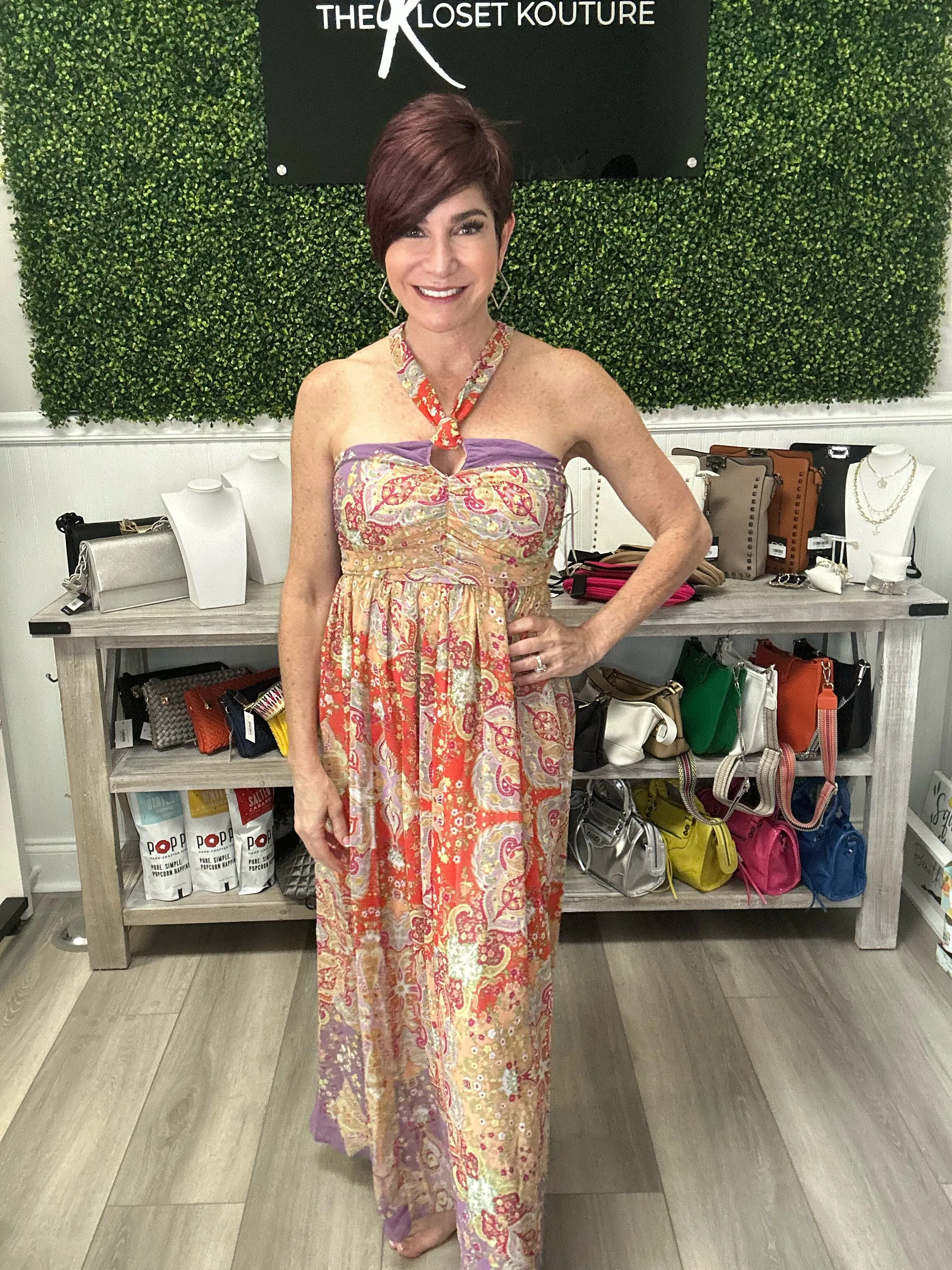 Boho Halter Maxi Dress