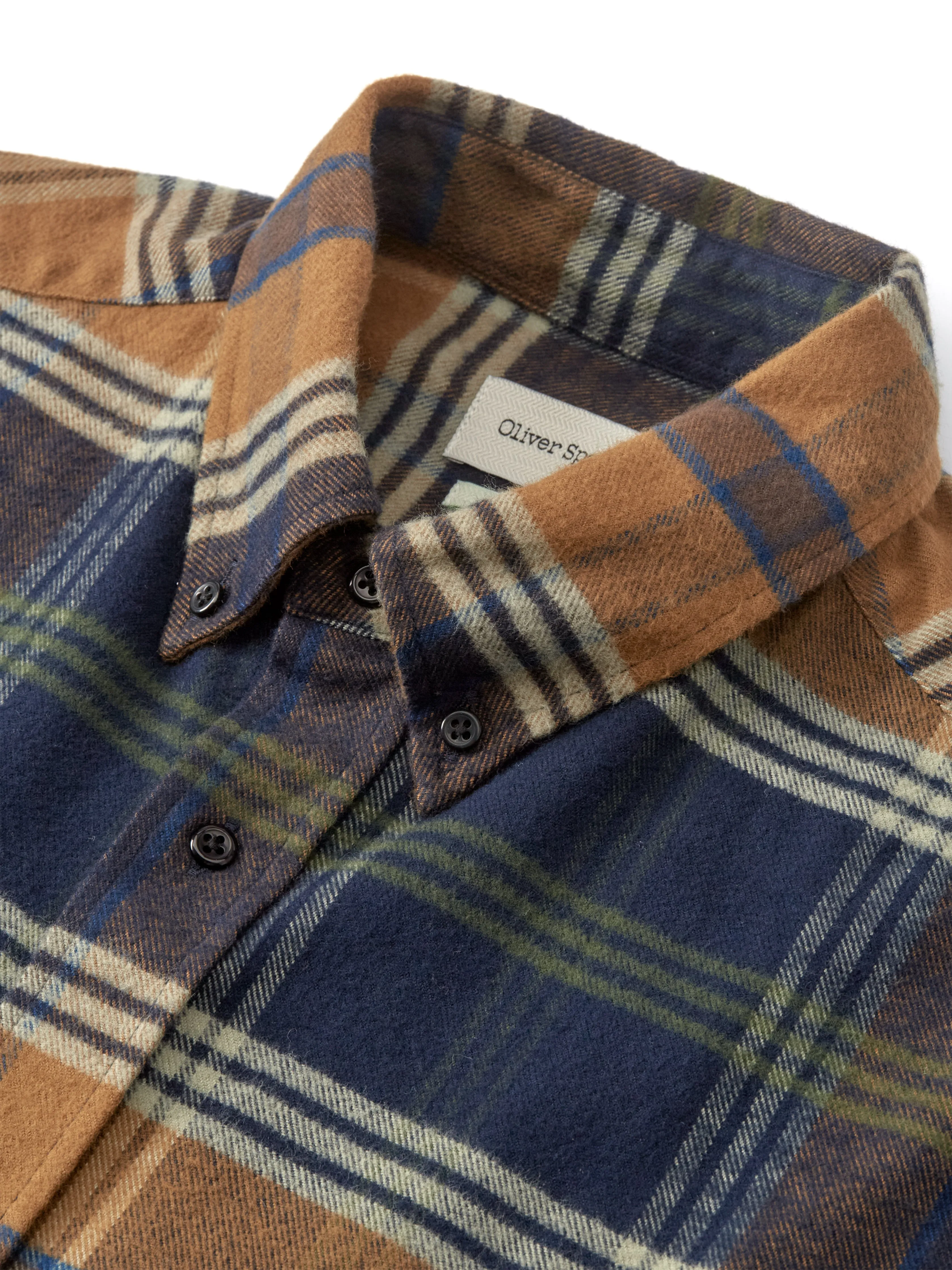 Brook Shirt Colman Navy/Ginger
