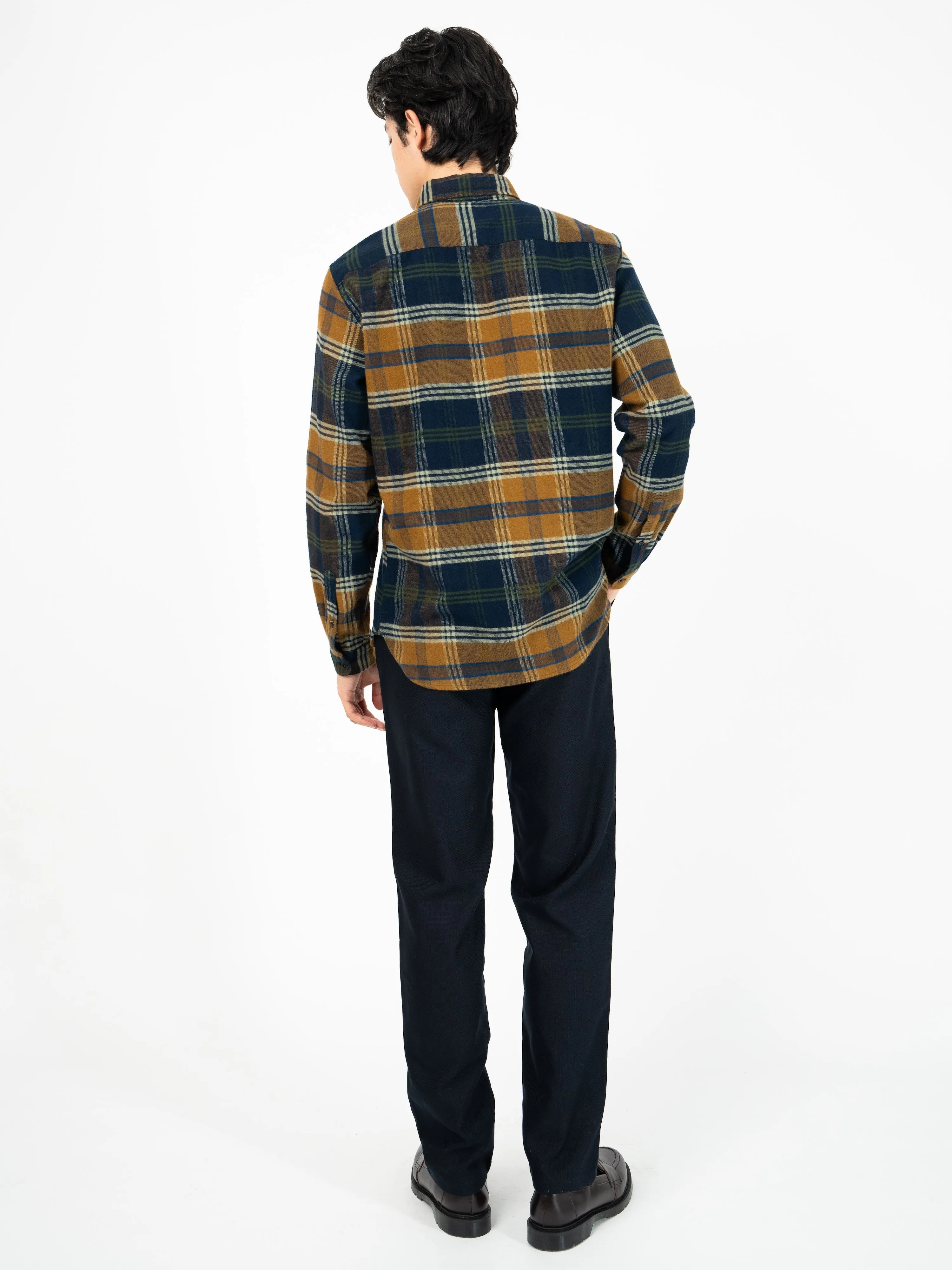 Brook Shirt Colman Navy/Ginger