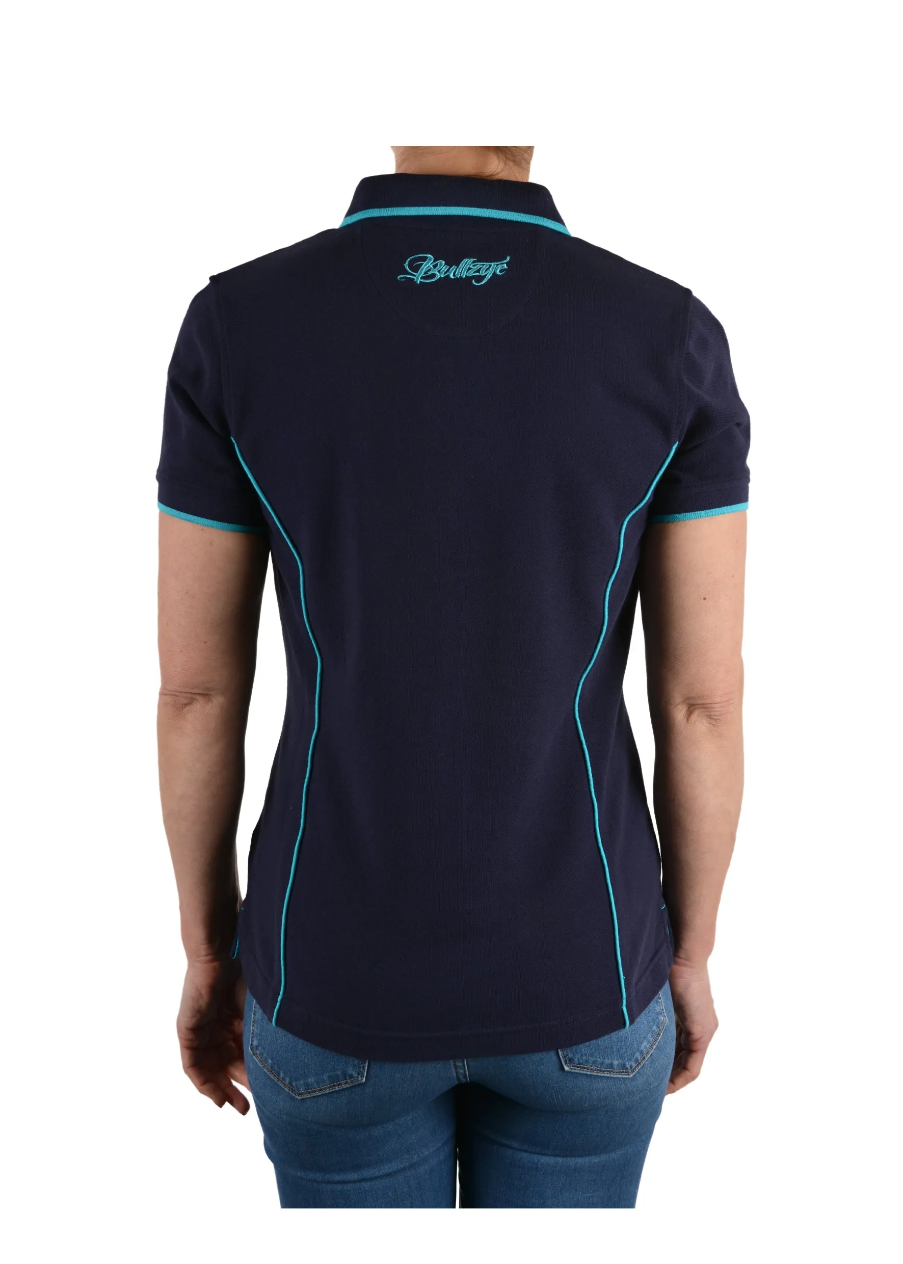 Bullzye Ladies Piped Polo - B1S2507094