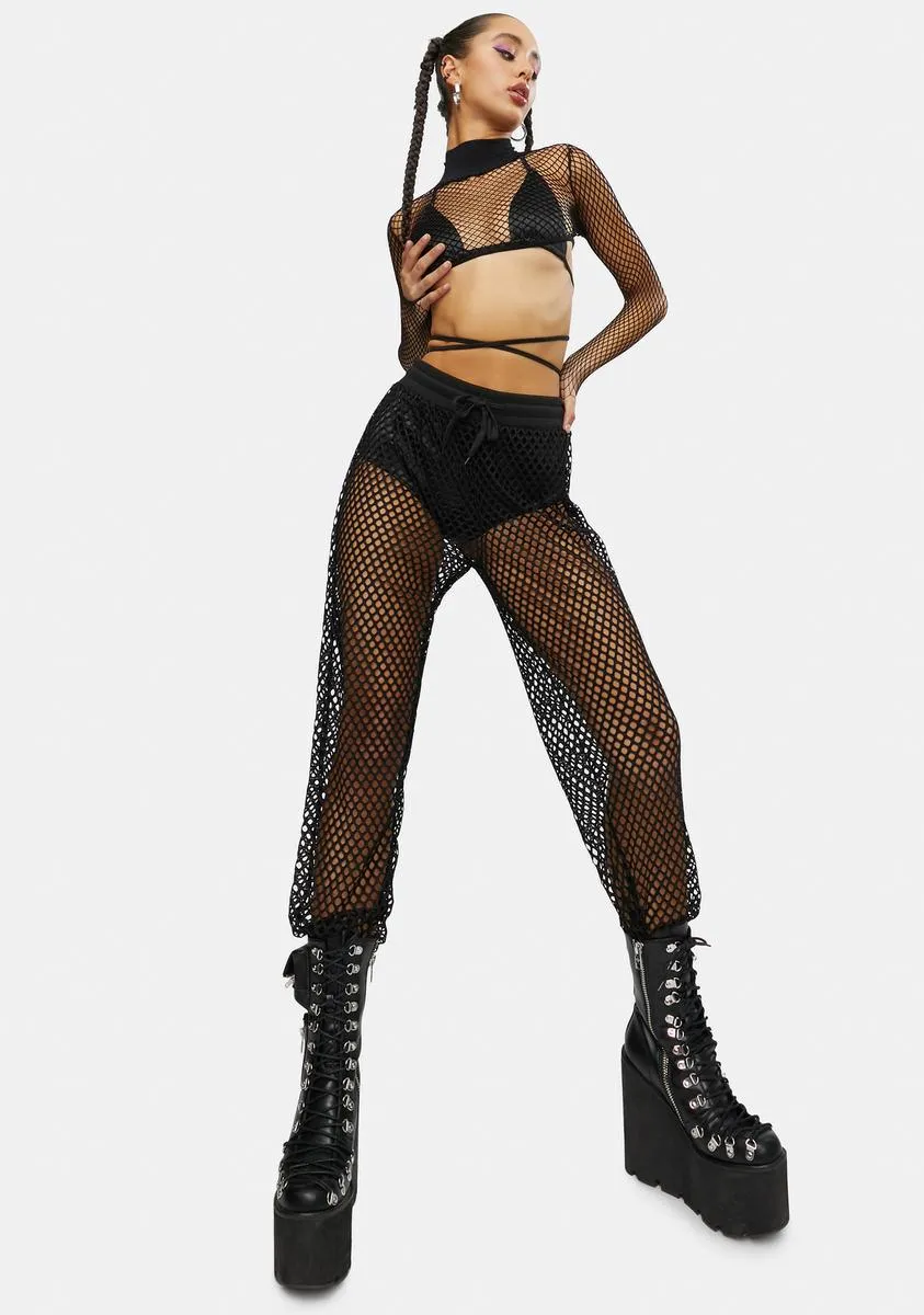 Burn Baby Mesh Pants