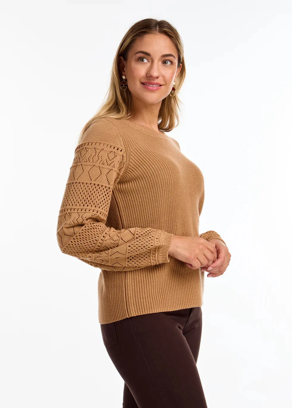 Cafe Au Laite Crewneck Sweater
