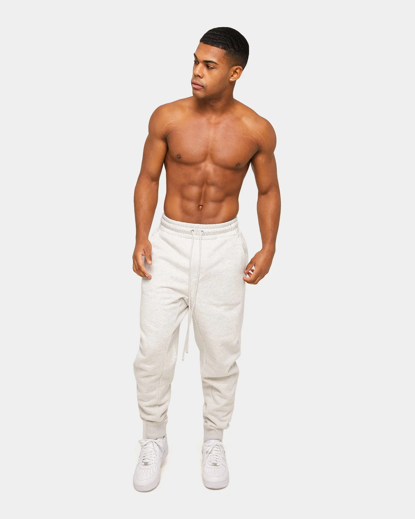 Carre Forme Relaxed Track Pants Light Grey