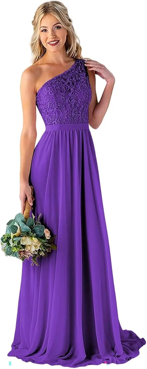 Chiffon Mother of The Bride Dresses for Wedding Lace Appliques 3/4 Sleeves High Low Formal Evening Guest Dress