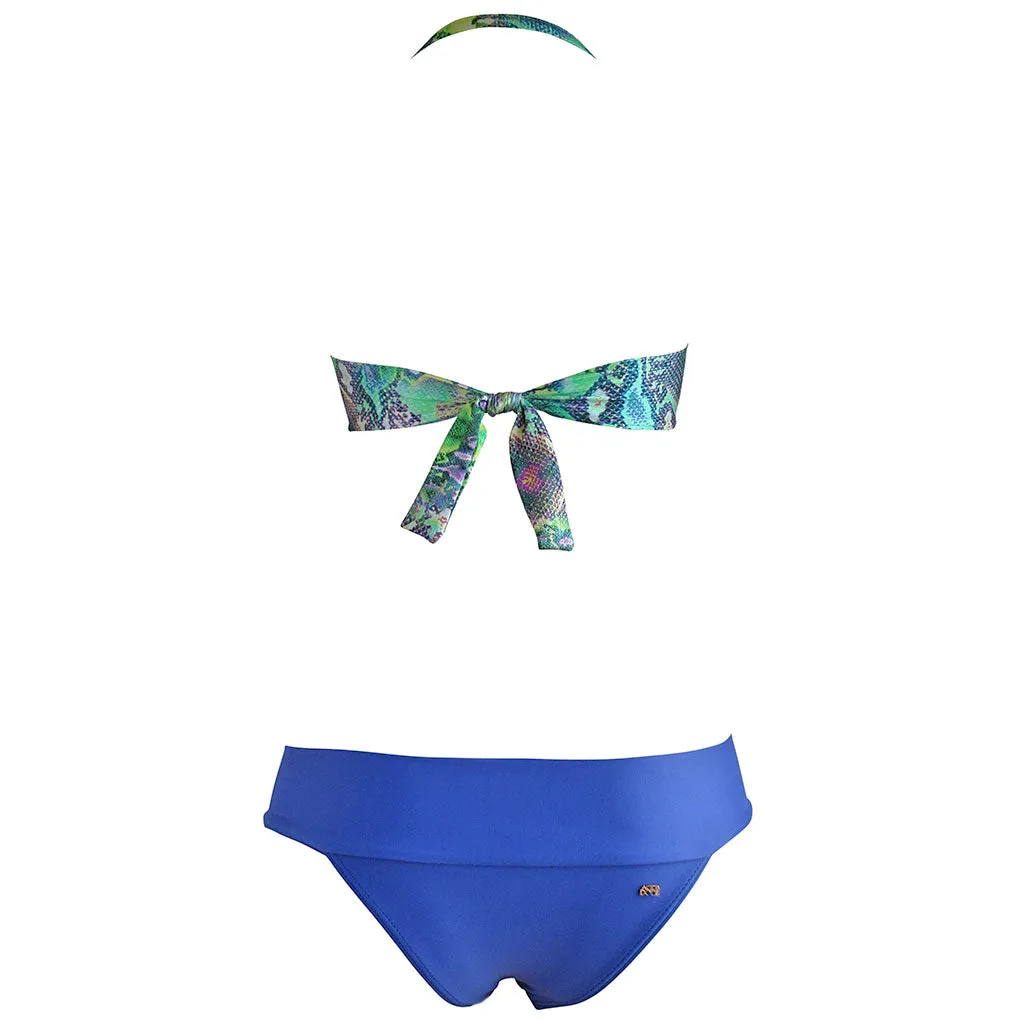 Cia Maritima Quetzal Snake Bandeau Top