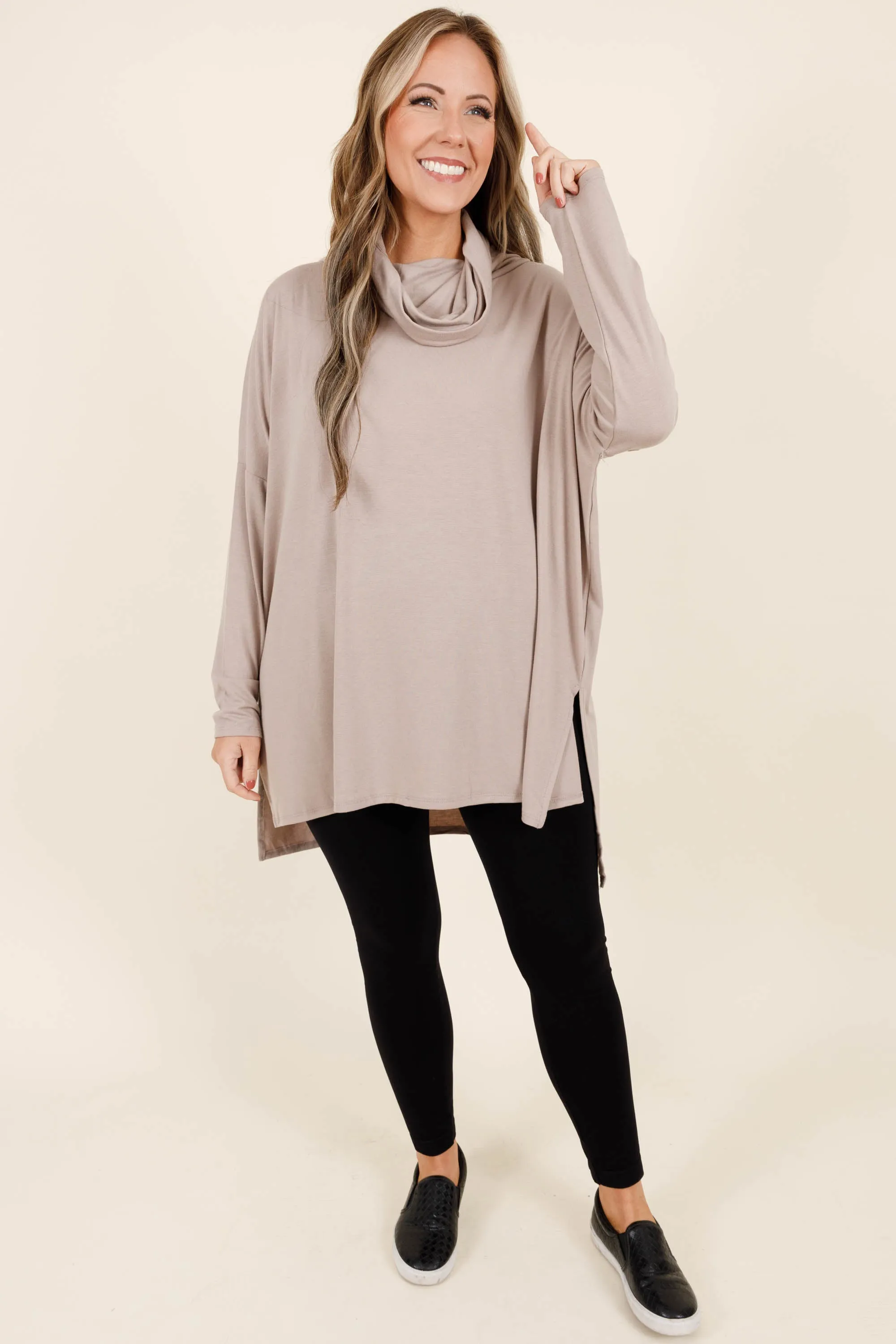 Closer To Your Heart Top, Ash Mocha
