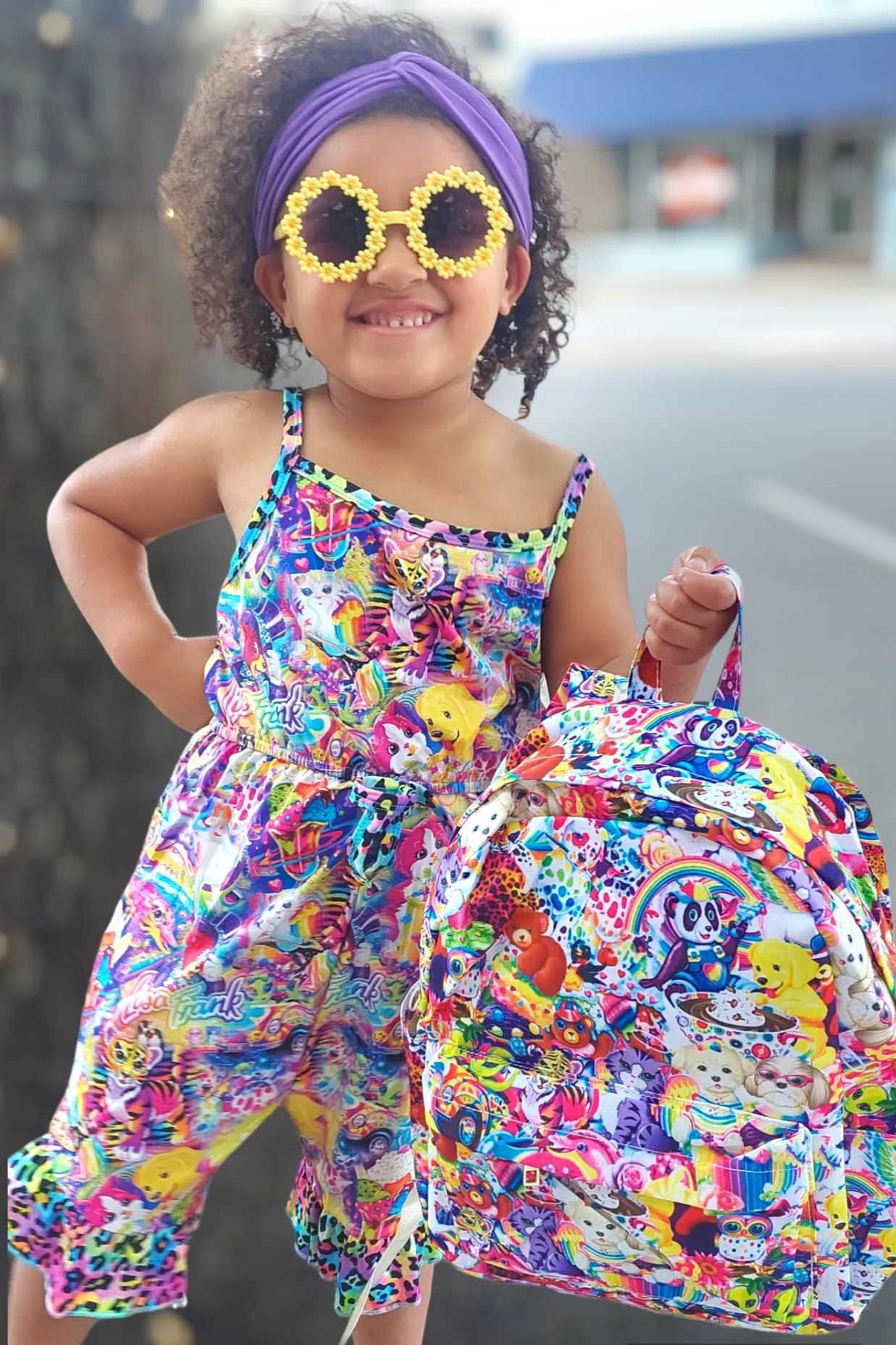 Colors halter romper