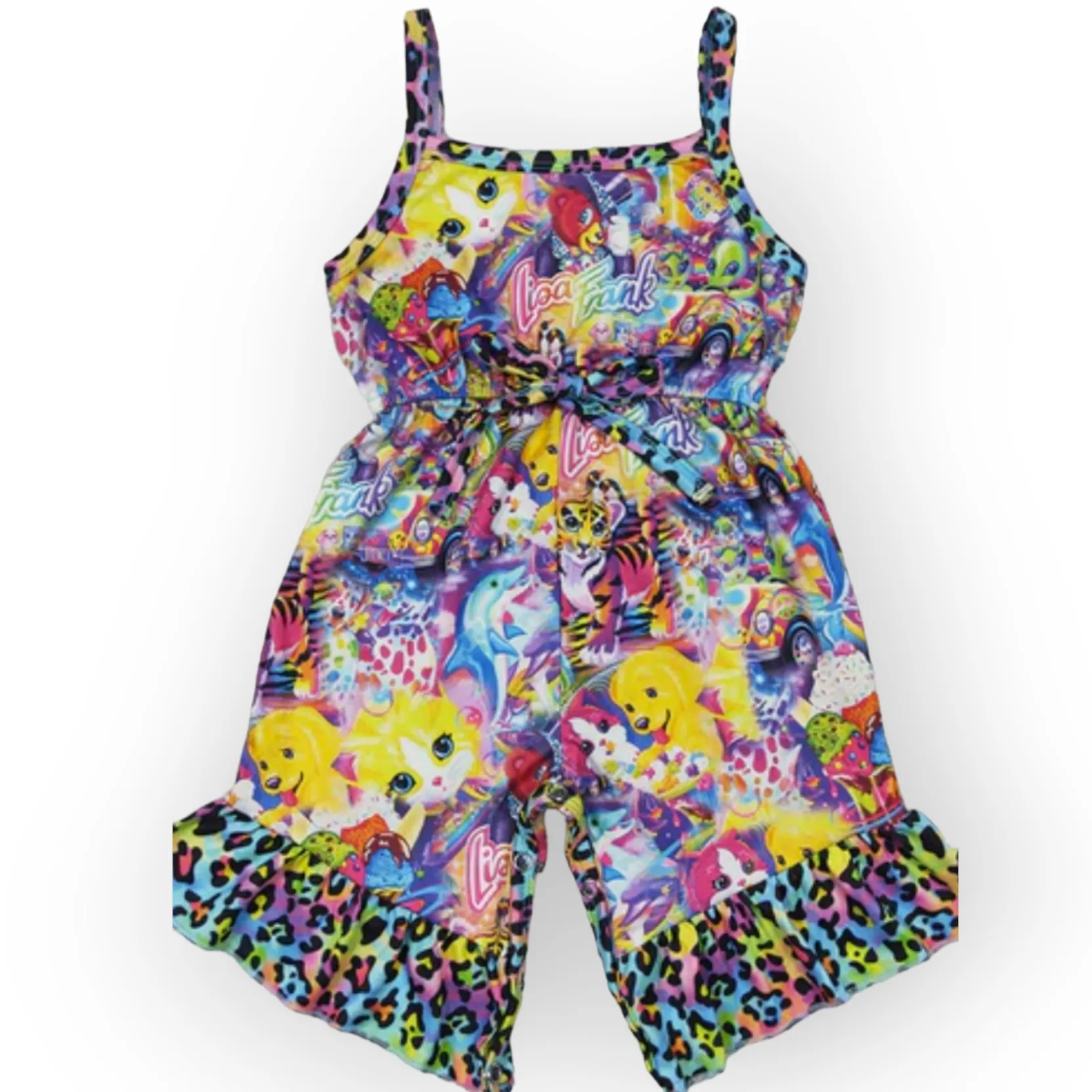 Colors halter romper