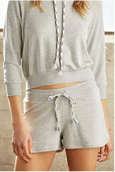 David Lerner - Dolphin Hem Short Heather Grey