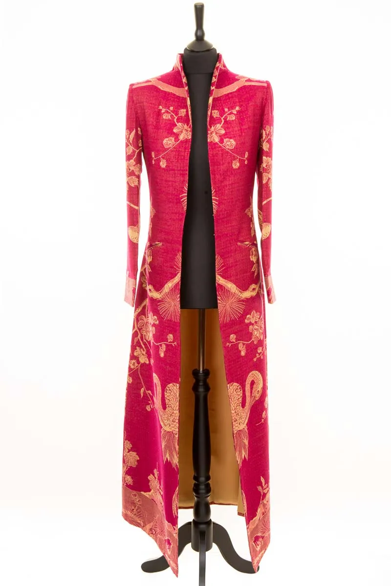 Devi Coat in Deep Raspberry - In Stock Sale