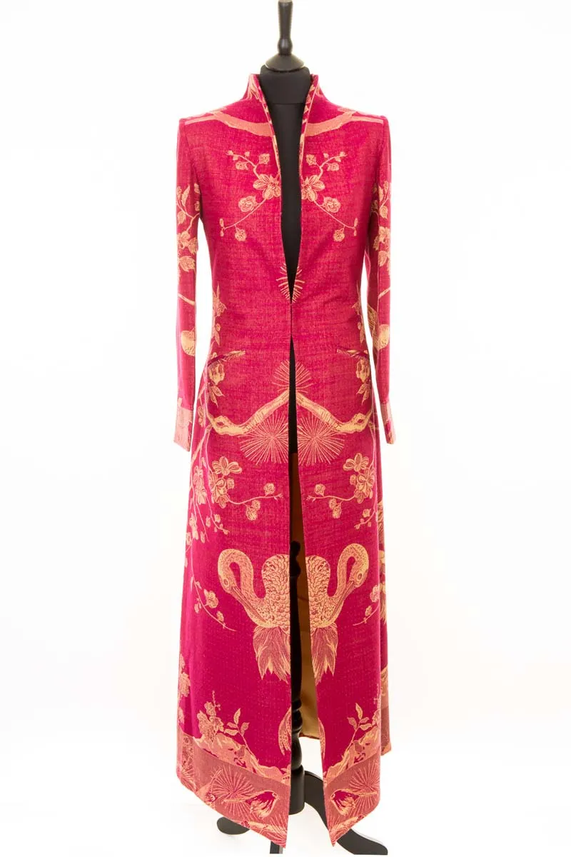 Devi Coat in Deep Raspberry - In Stock Sale