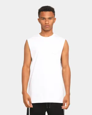 Elevn Clothing Co. Capital E Muscle T-Shirt White