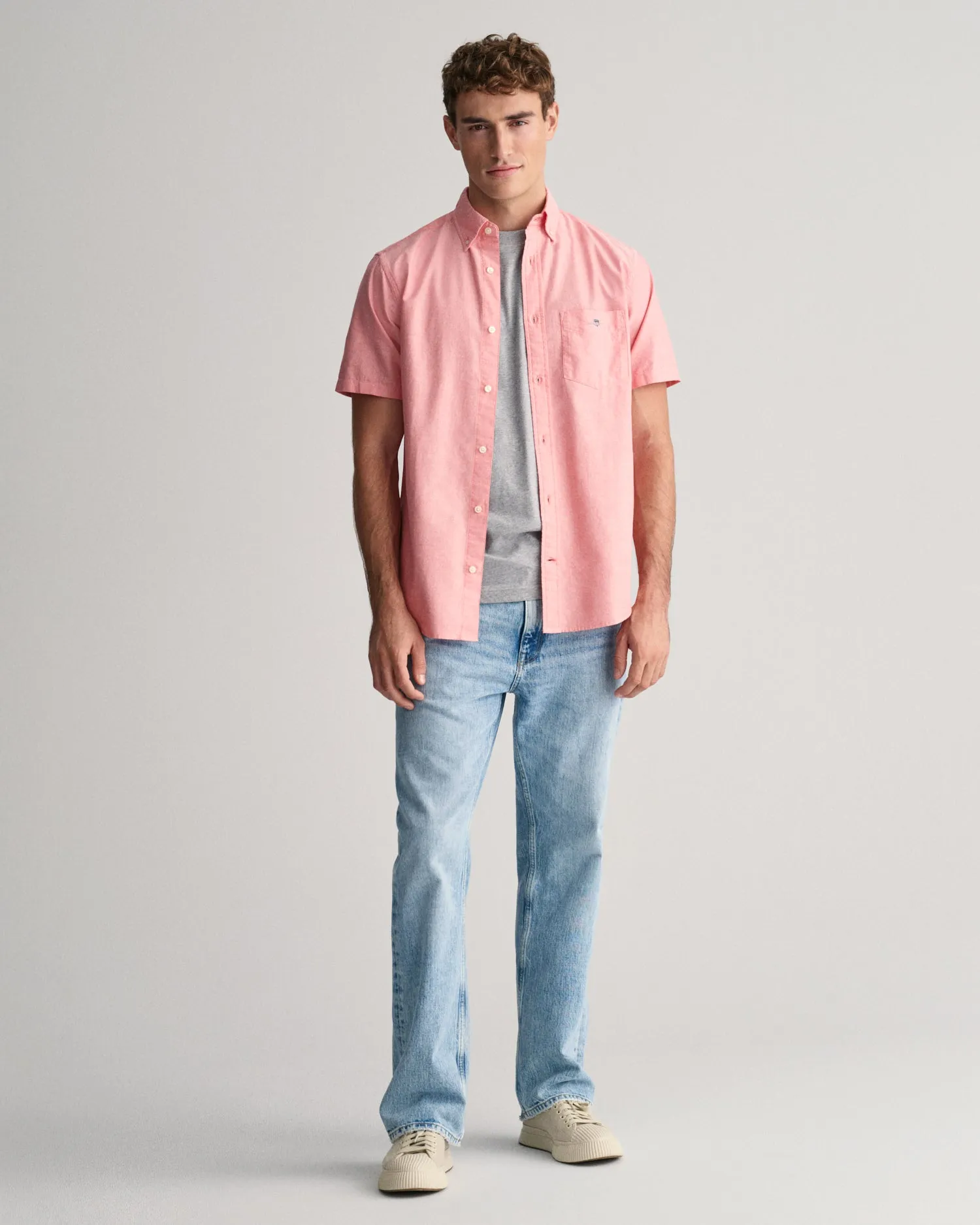 GANT - Oxford SS Shirt, Sunset Pink
