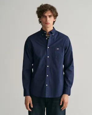 GANT - Regular Poplin Shirt, Navy