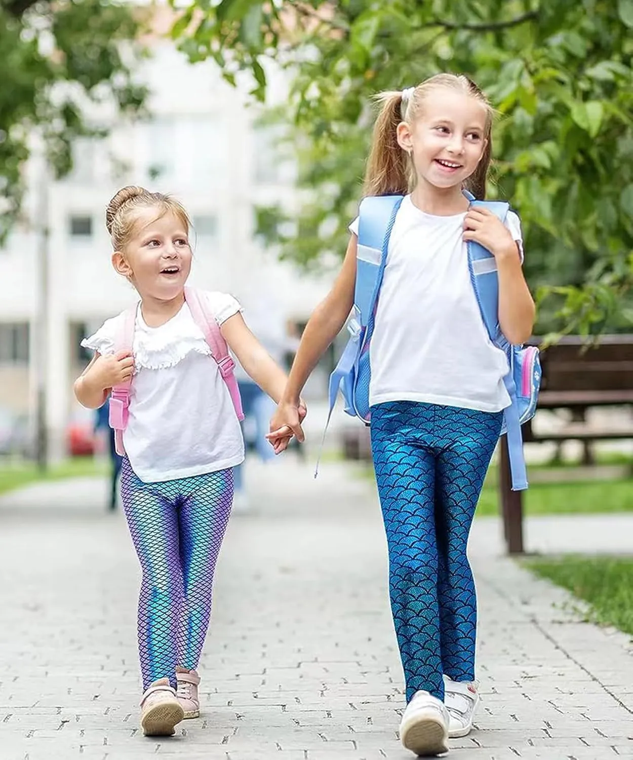 Girl's Metallic Mystique Leggings 80s Outfit for Girls neon Glitter Sequin Pants Glitter Tights