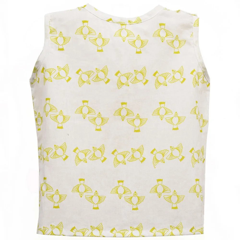 Green Parrot Cotton Jabla