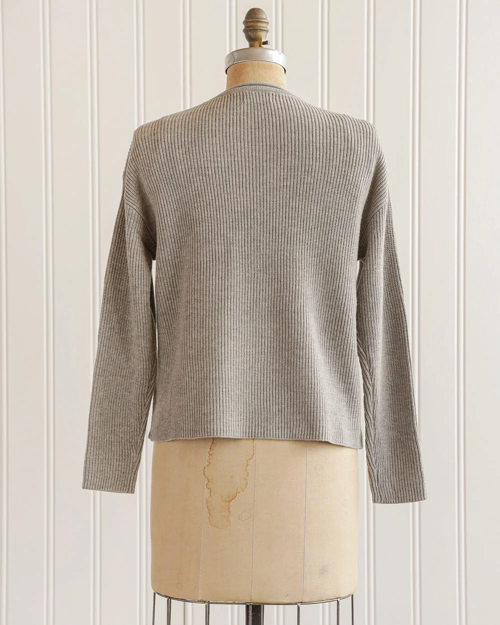 Guernsey Grey Waffle Knit Top