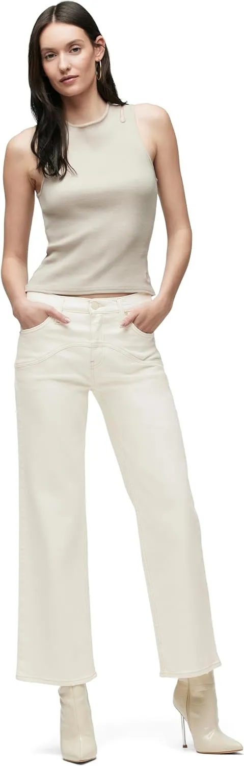 HUDSON Women's Rosie High-Rise Wide Leg Ankle Jean