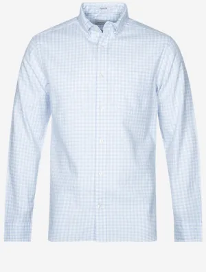 Jaspe Gingham Shirt Muted Blue