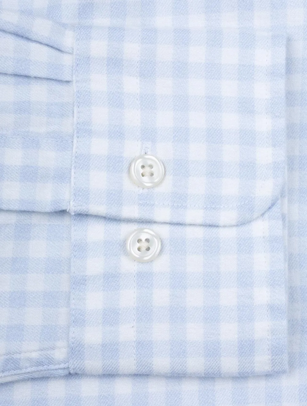 Jaspe Gingham Shirt Muted Blue
