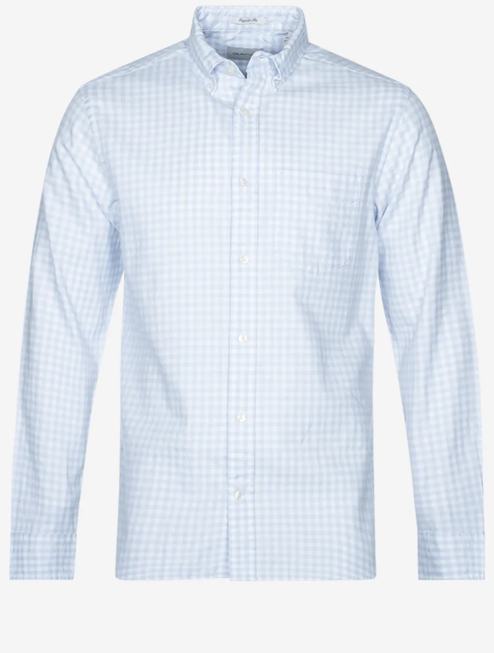 Jaspe Gingham Shirt Muted Blue