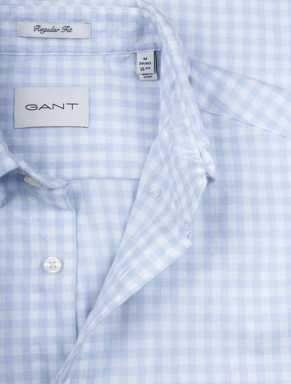 Jaspe Gingham Shirt Muted Blue