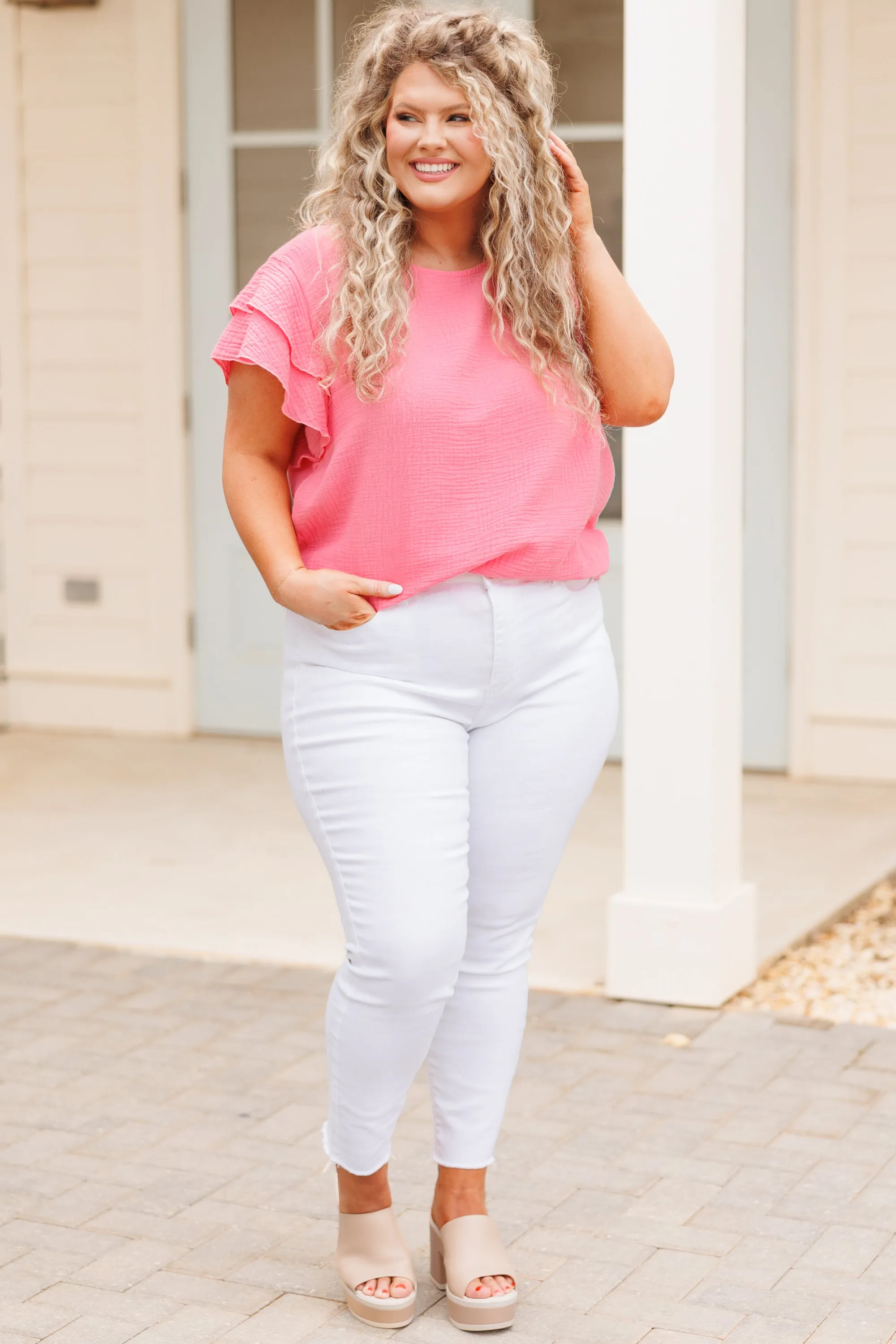 Just Another Dreamer Top, Pink
