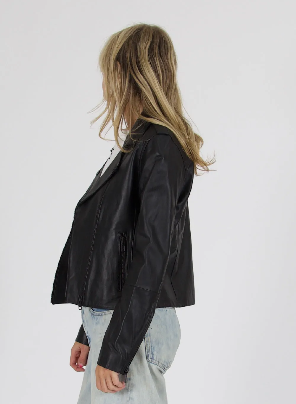 Leather Jacket - Black
