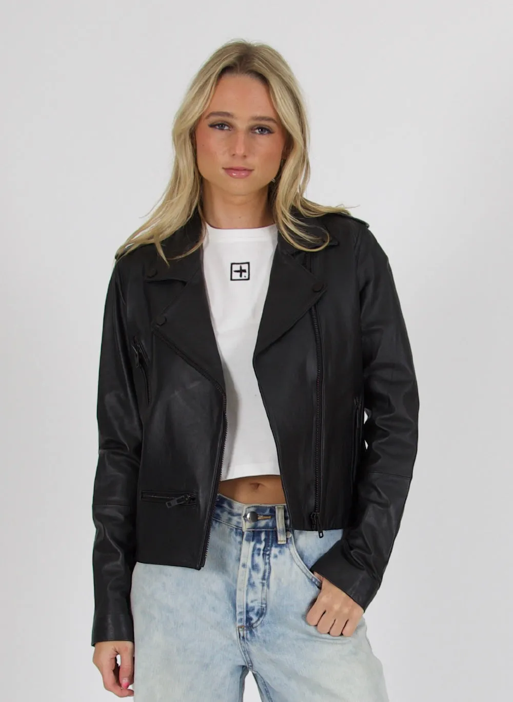 Leather Jacket - Black