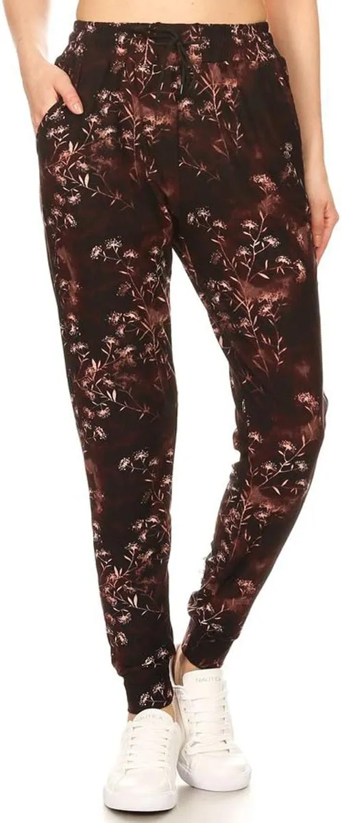 Leggings Depot Premium Women's Joggers Popular Print High Waist Track Pants(S-XL) BAT2