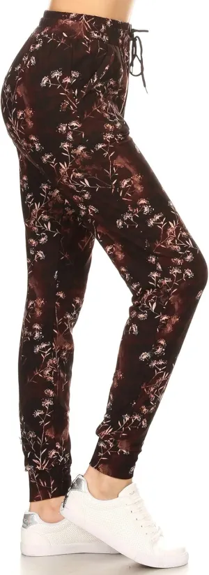 Leggings Depot Premium Women's Joggers Popular Print High Waist Track Pants(S-XL) BAT2