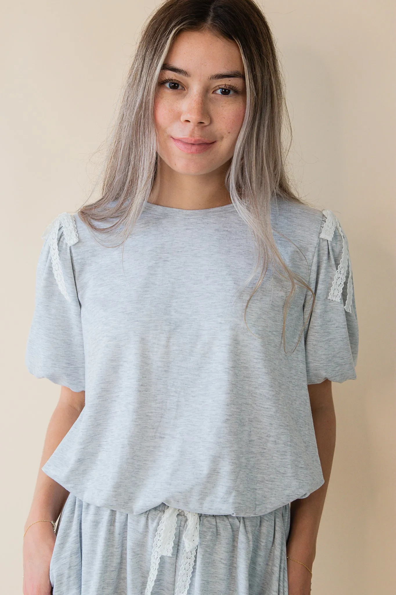 Mackenzie Bubble Crop Top