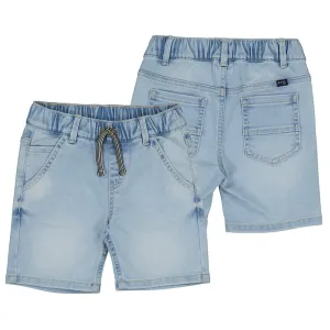 Mayoral Bermuda Soft Denim Shorts - Light Wash