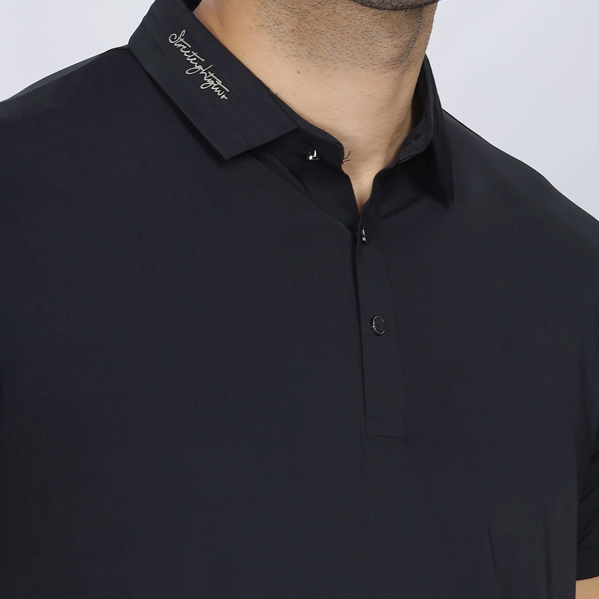 Mens Polo Tshirt - Signature Logo on Collar
