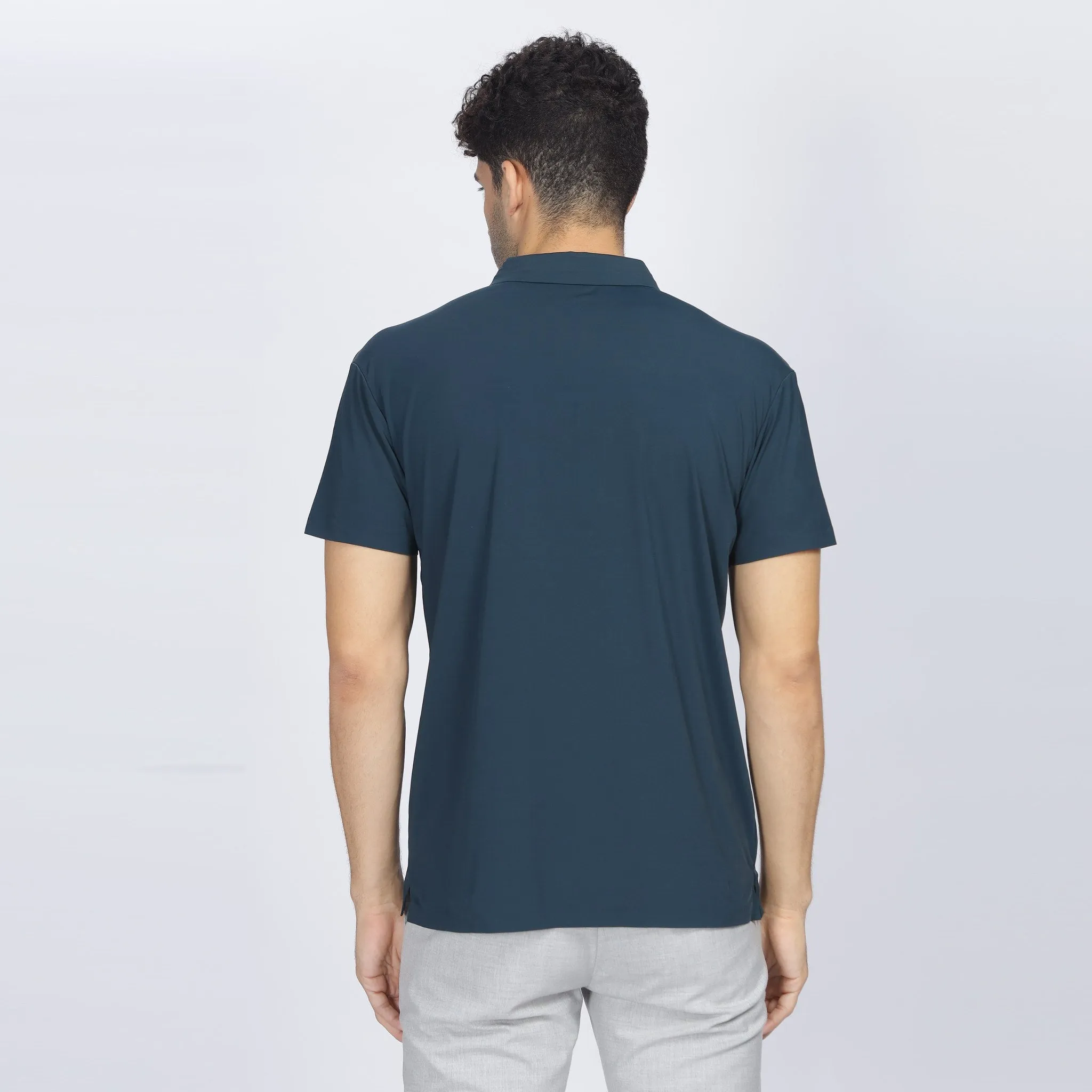 Mens Polo Tshirt - Signature Logo on Collar