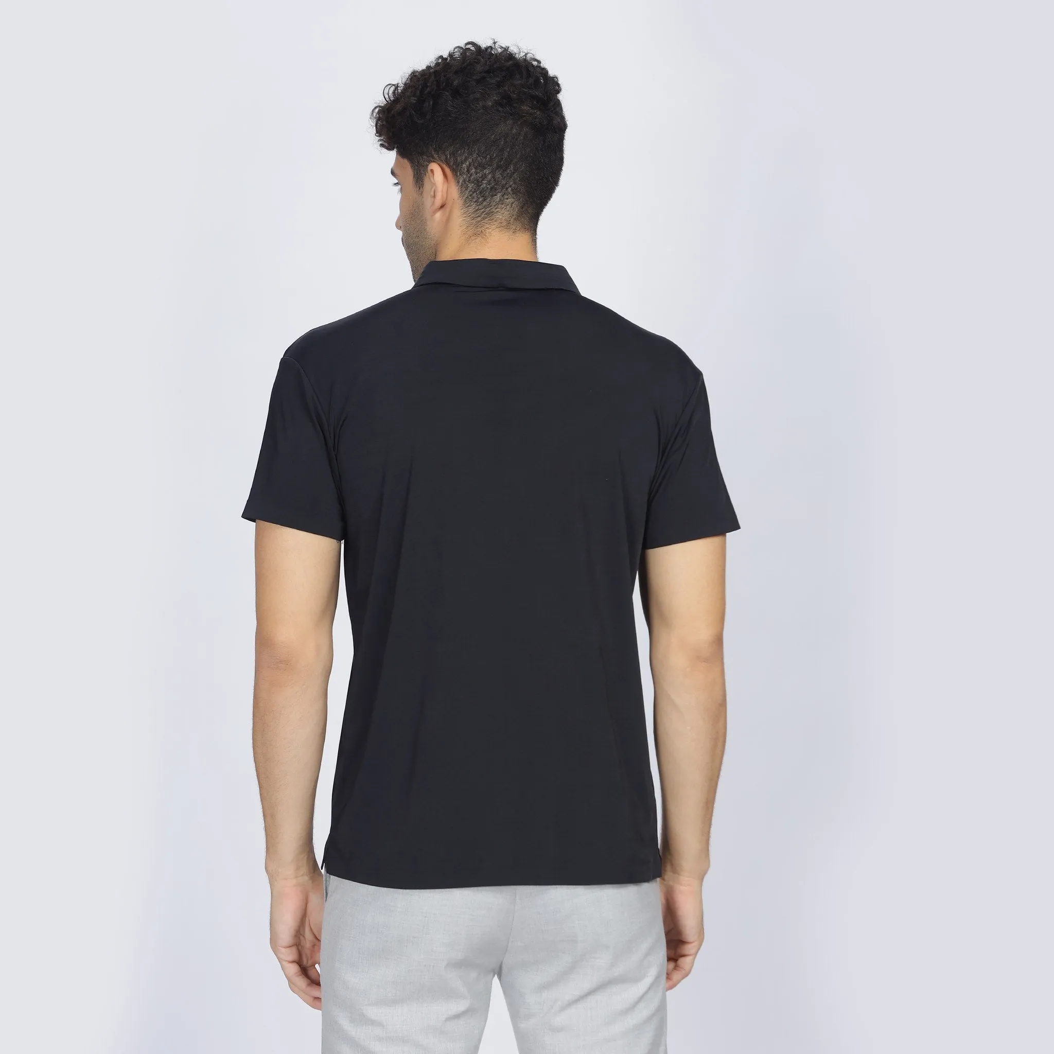 Mens Polo Tshirt - Signature Logo on Collar