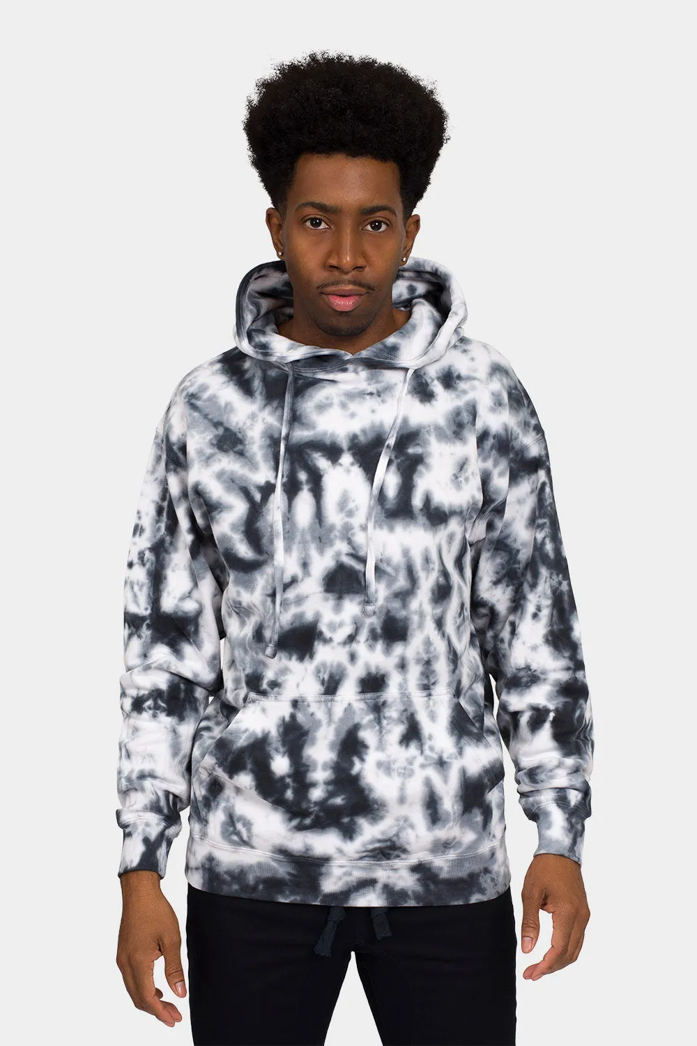 Mineral Wash Tie-Dye Pullover Hoodie