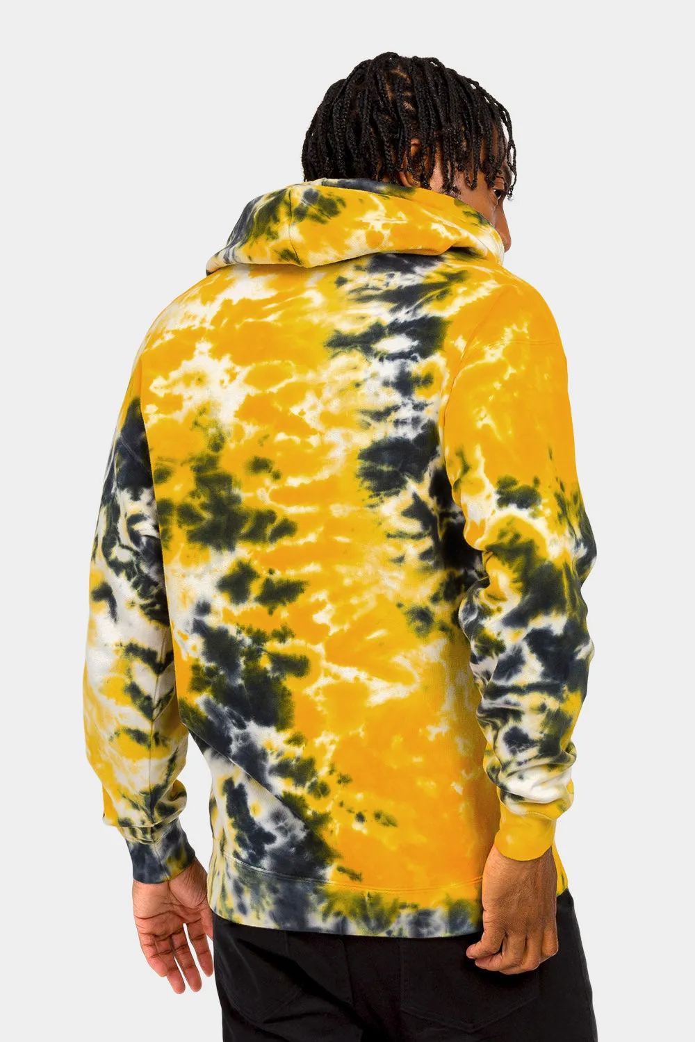 Mineral Wash Tie-Dye Pullover Hoodie