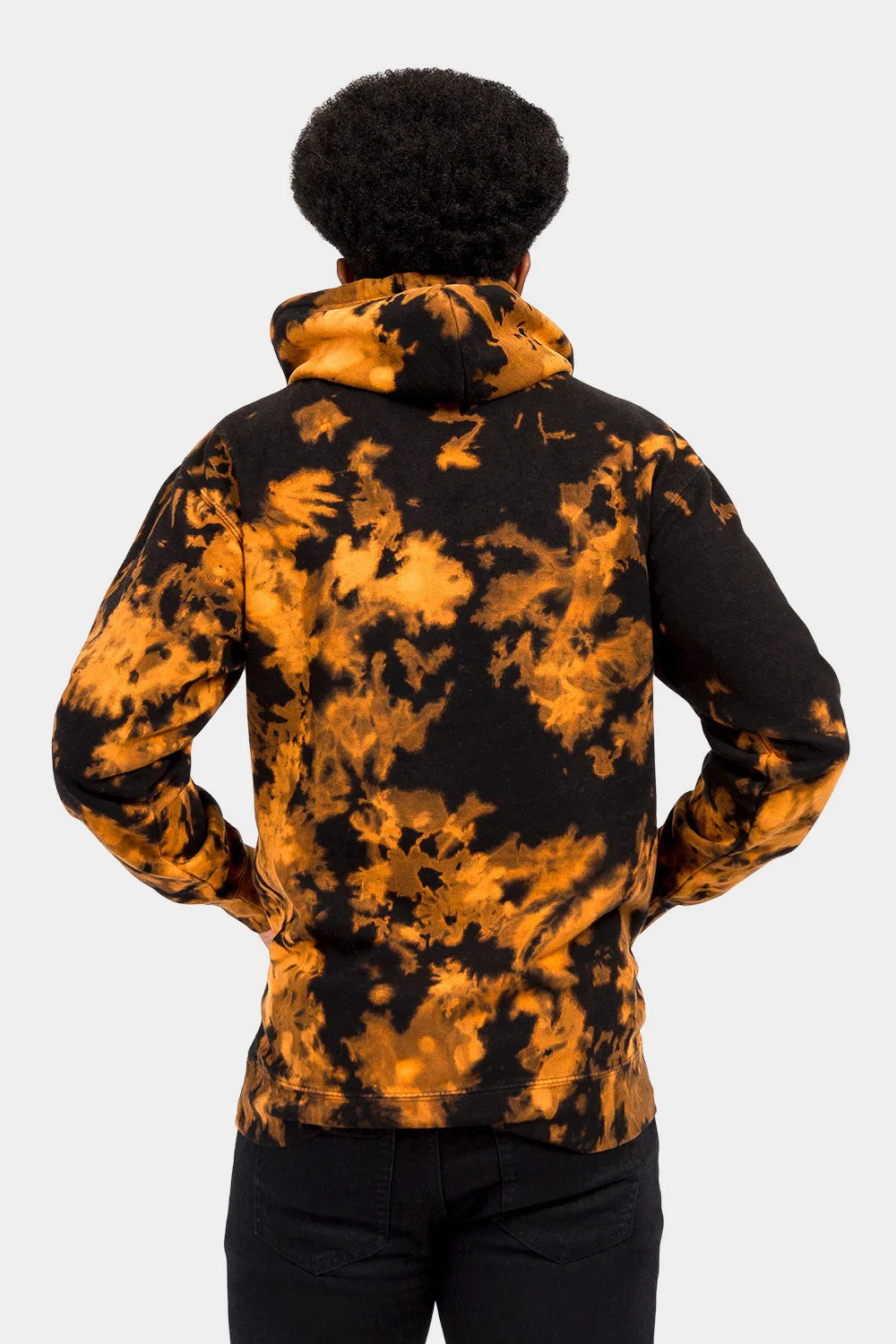 Mineral Wash Tie-Dye Pullover Hoodie